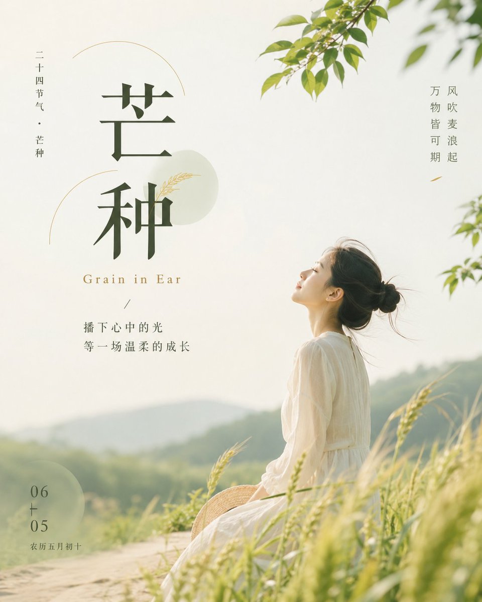 芒种节气海报