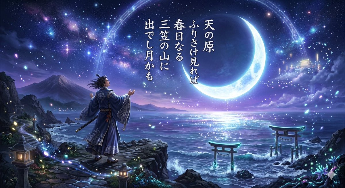 Fantasy Illustration of Classical Japanese Poem