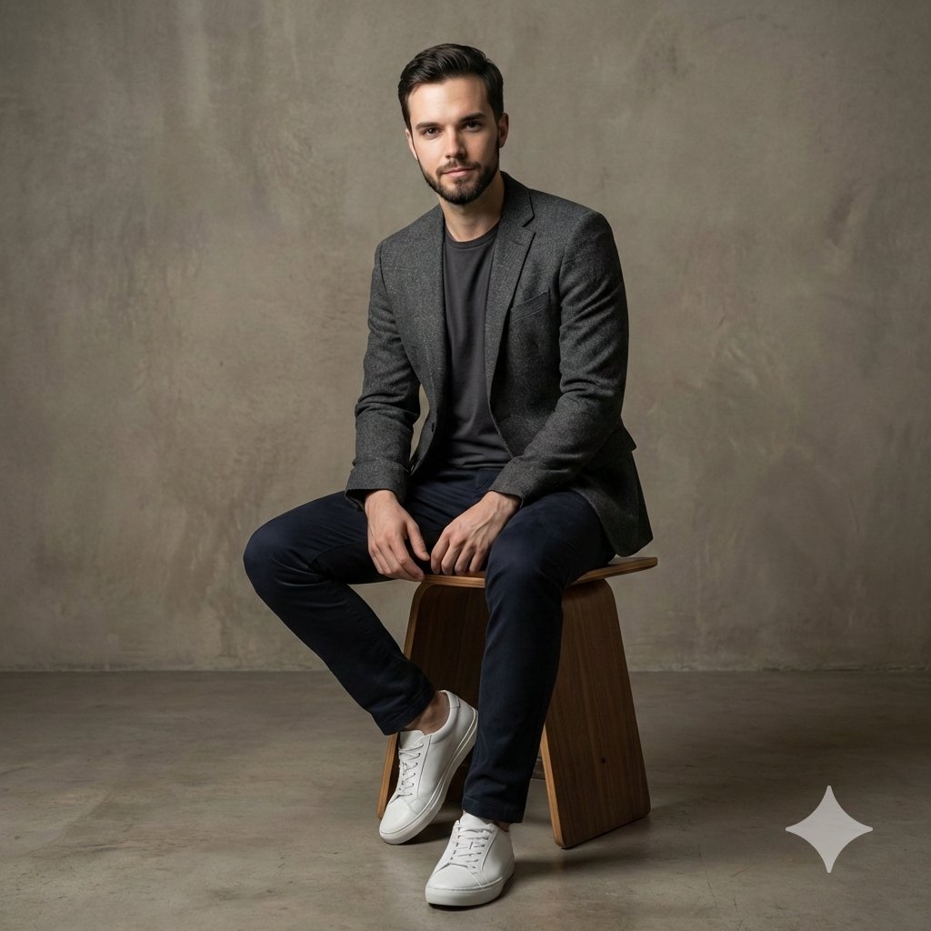 Photorealistic Studio Portrait with Identity Preservation
