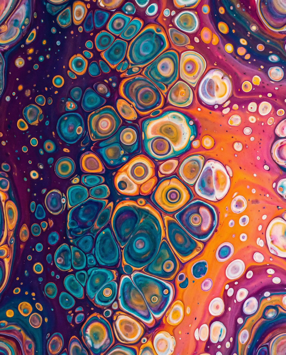 Vibrant Abstract Fluid Art Pour