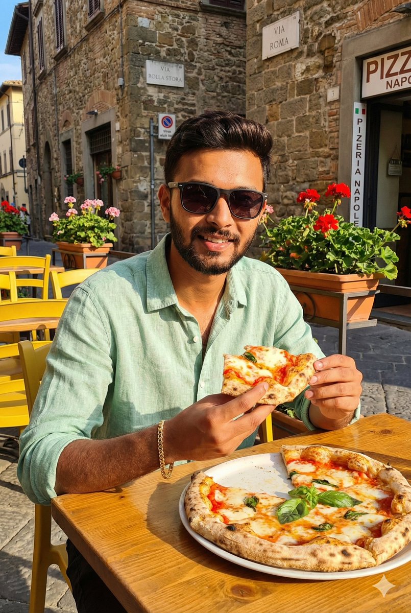 Italian Café Pizza Scene