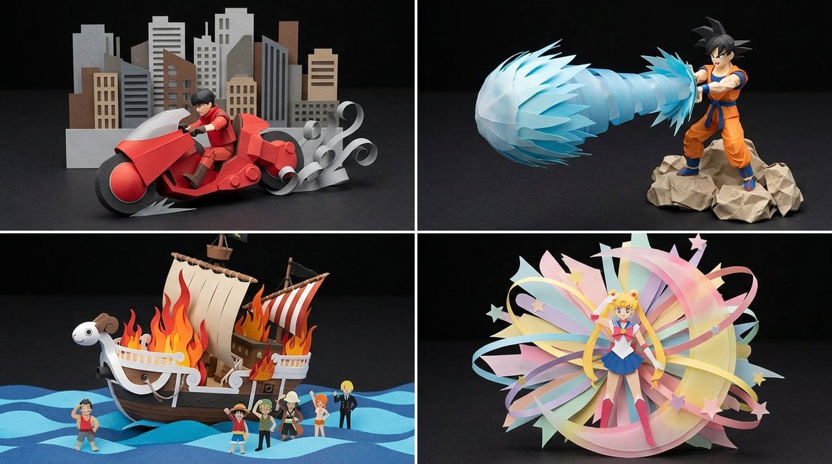 Origami Manga Paper Craft Style