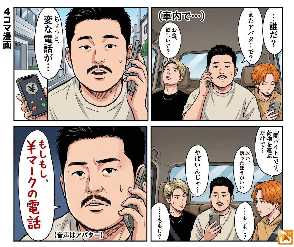 4-Panel Manga: Anonymous and Mask