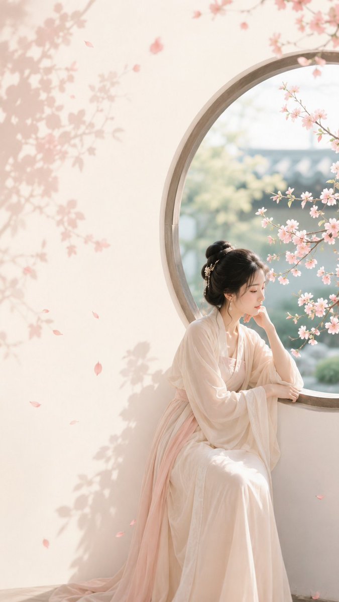 女性极简海报温柔