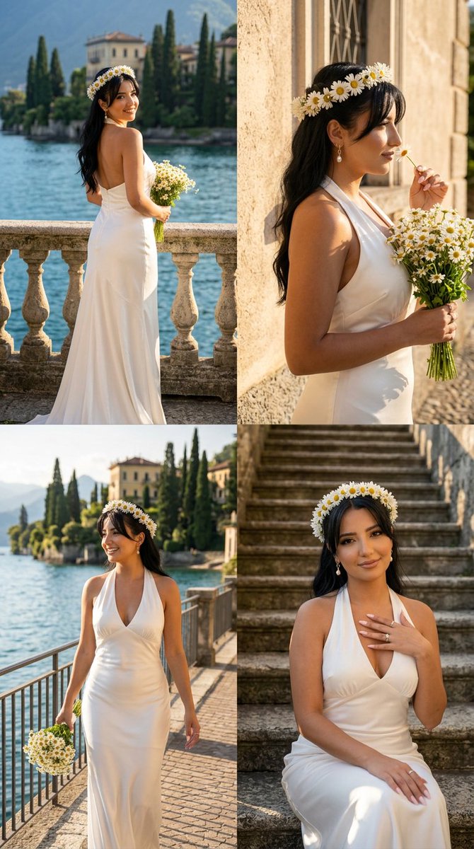 Lake Como Bridal Editorial Collage