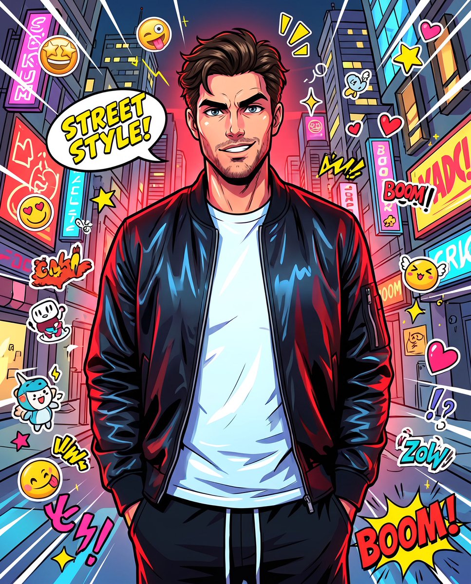 Anime Street Illustration Transformation
