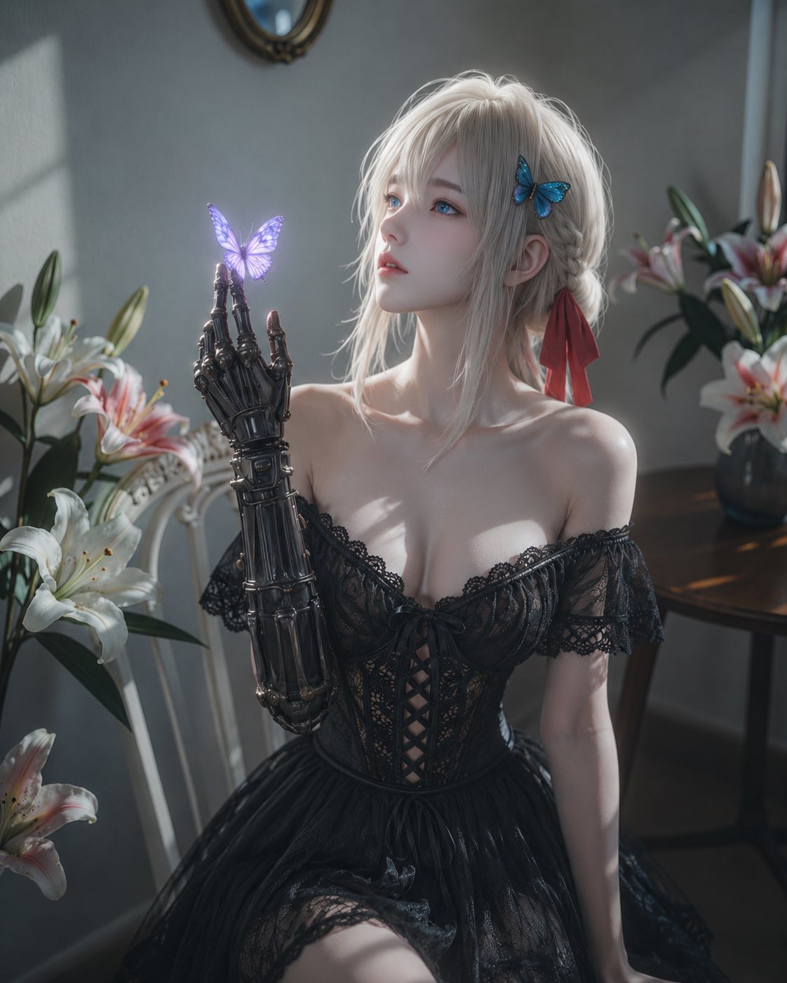 少女写实二次元复古室内优雅