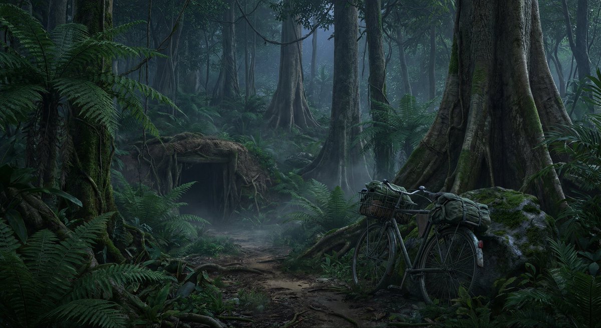 Ho Chi Minh Trail Vietnam War Scene Prompt