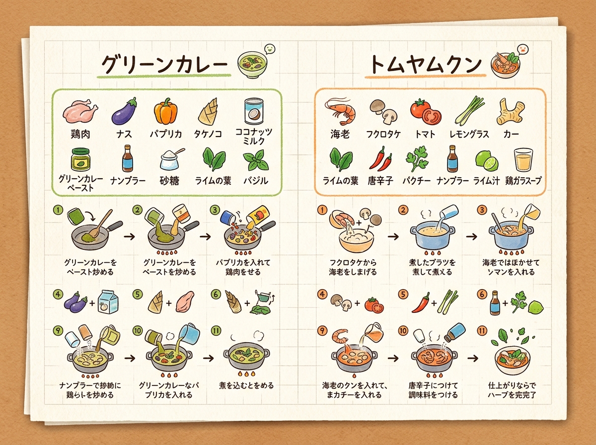 Handwritten Memo Recipe Illustration