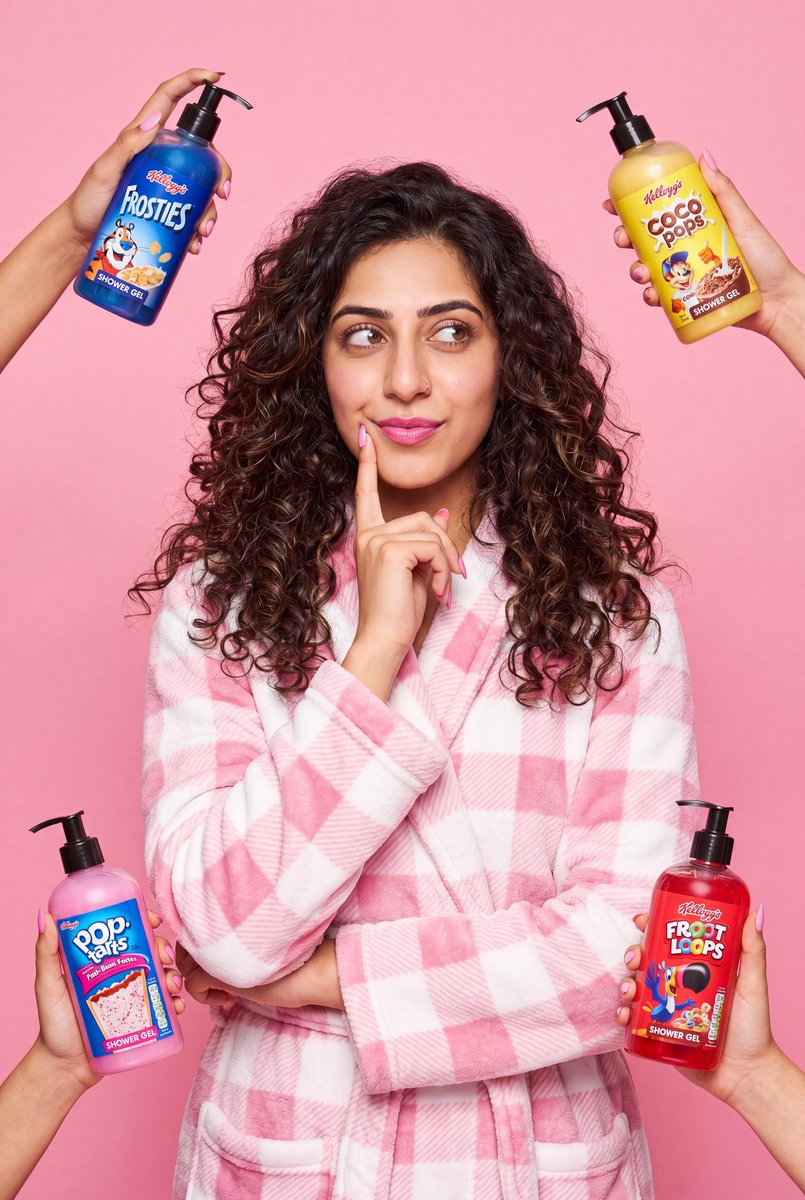 Cereal-Themed Commercial Beauty Ad