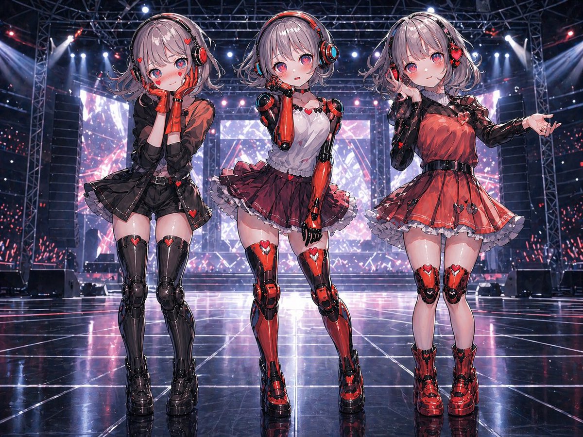 少女动漫插画未来室内可爱