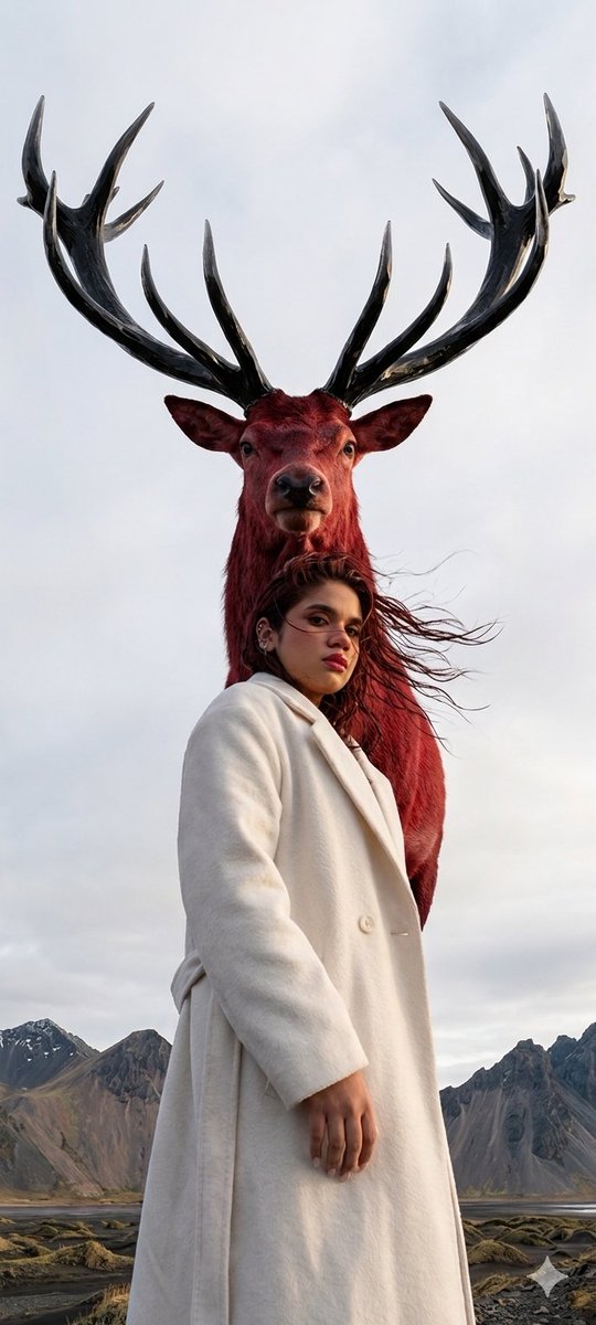 Majestic mountain deer photoshoot