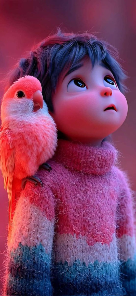 Pixar-Style 3D Animated Child Portrait with Animal