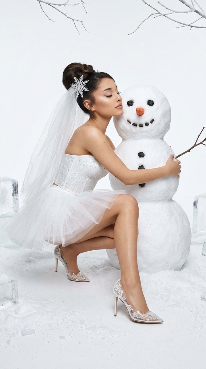 Winter Fantasy Editorial with Emma Myers Lookalike