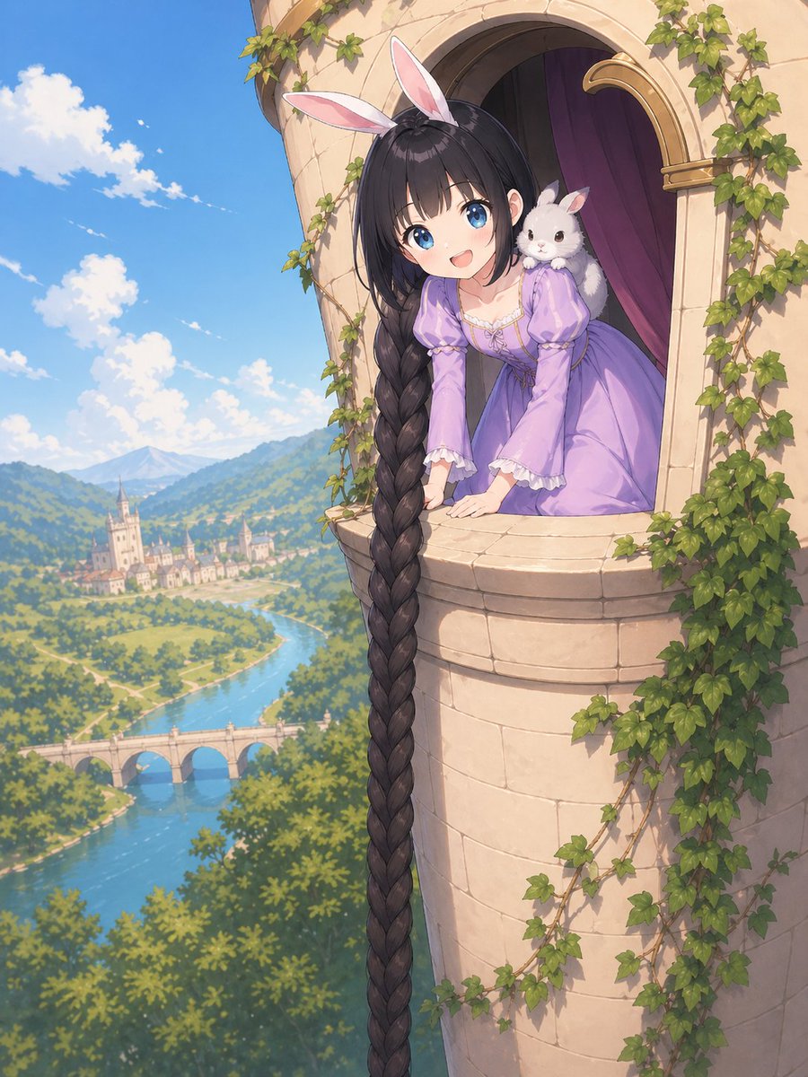 角色动漫插画室内山可爱