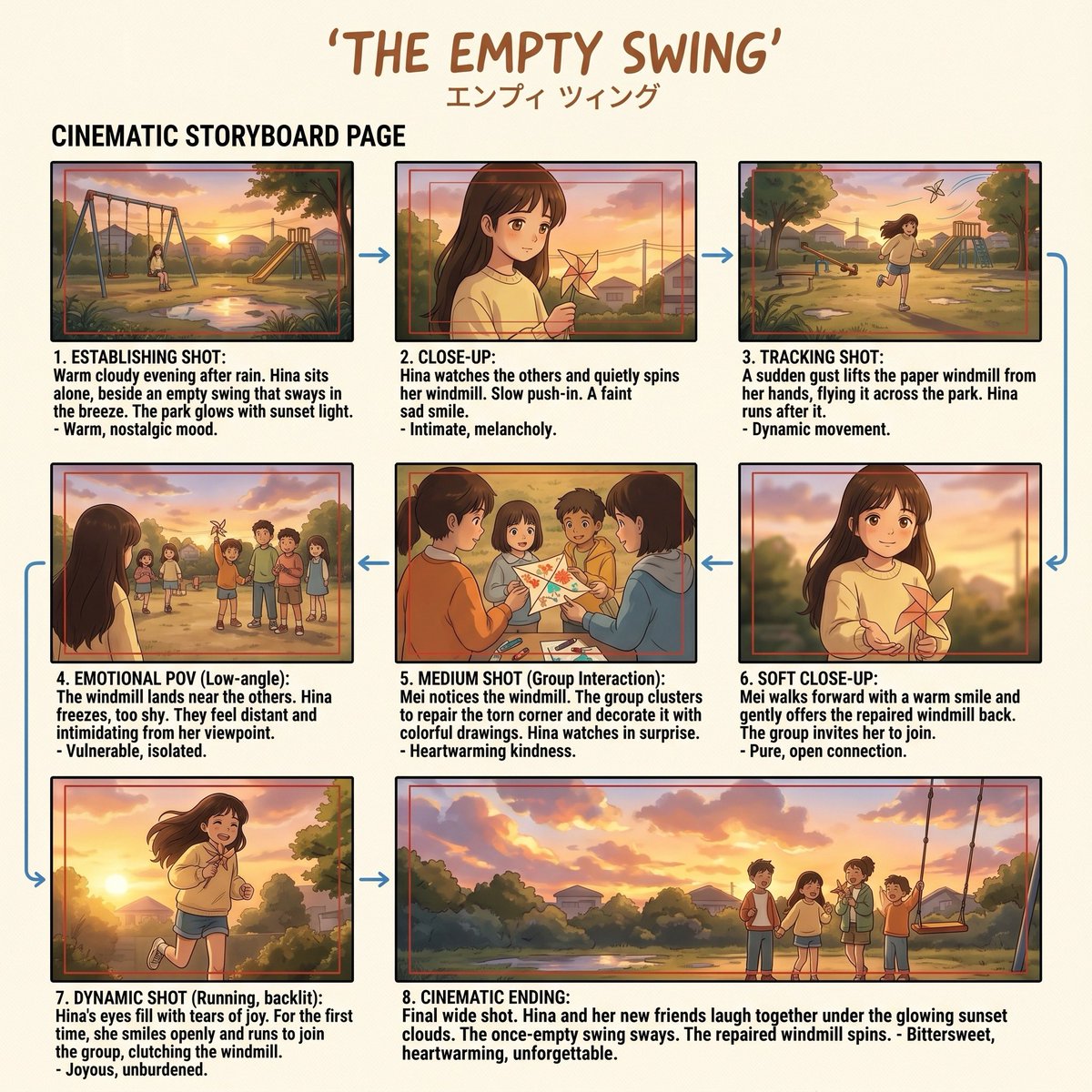 Anime Film Storyboard Board
