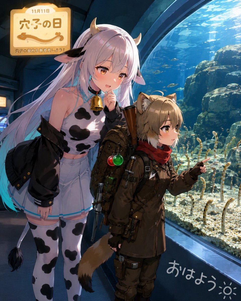 角色动漫插画花园温暖温柔