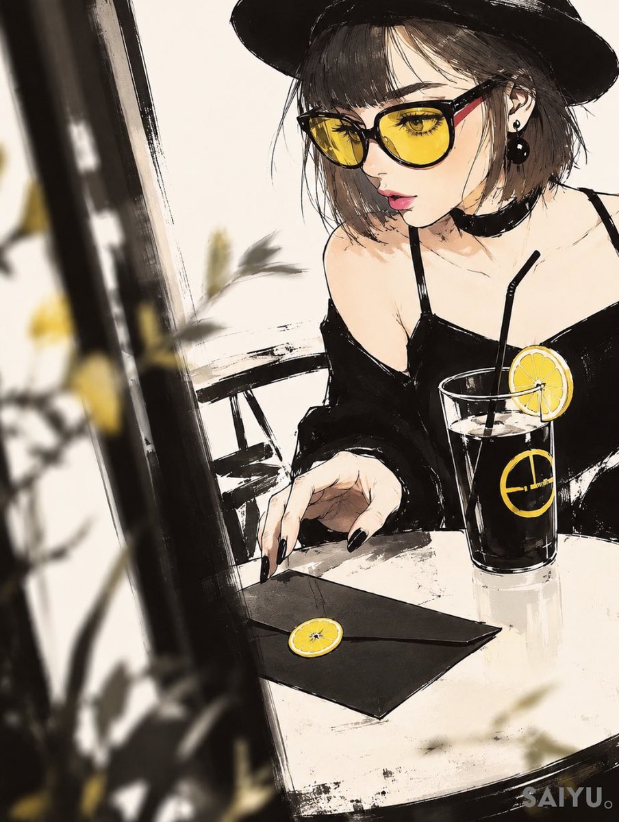 未寄出的信·咖啡馆插画