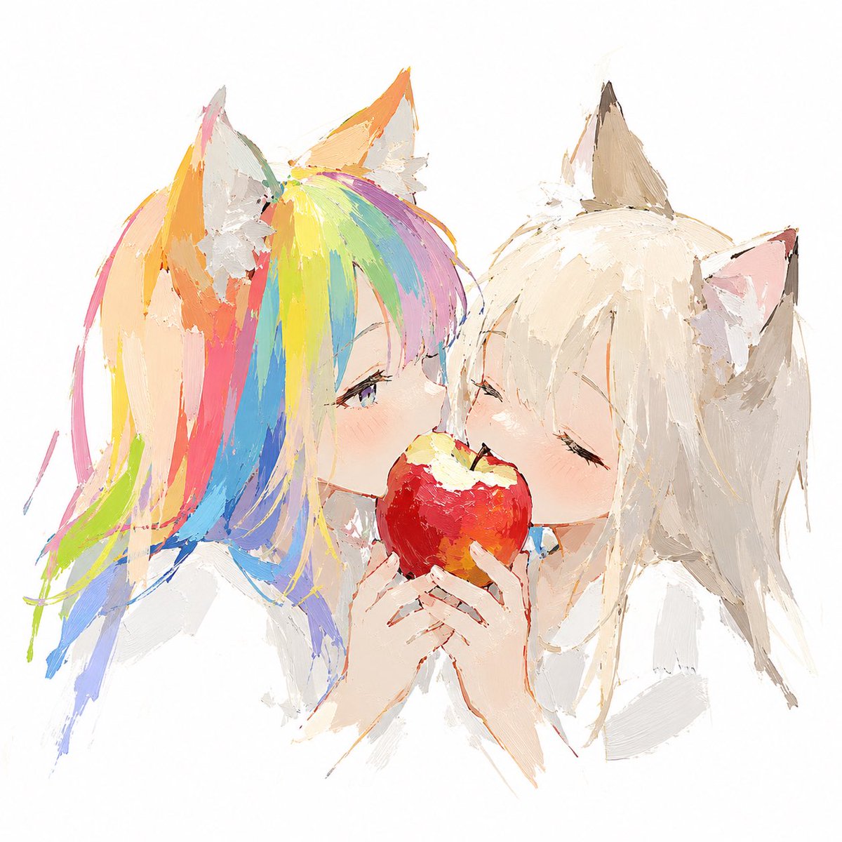 猫插画手绘