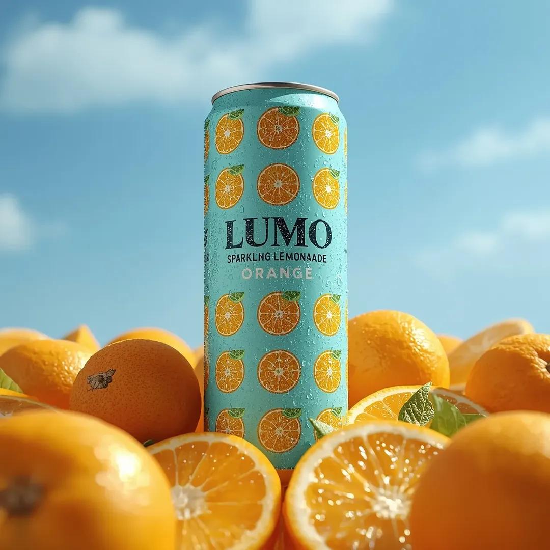 Ultra-Realistic Beverage Advertising Photography (LUMO Soda)