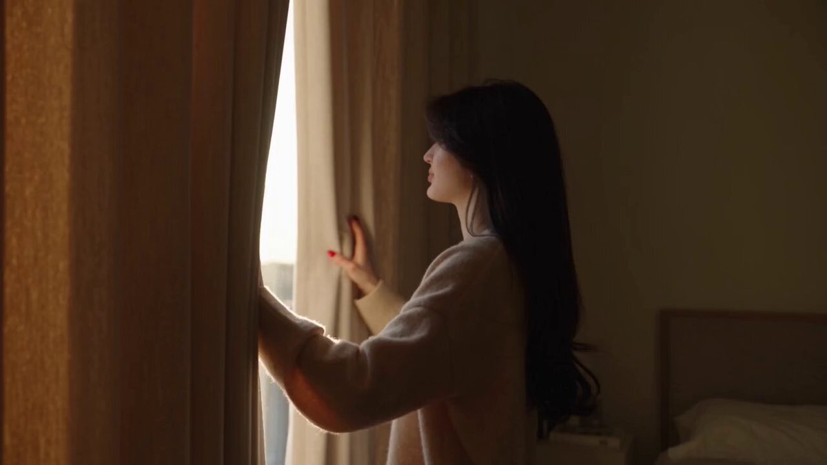 Realistic lifestyle cinematic video of an East Asian woman
