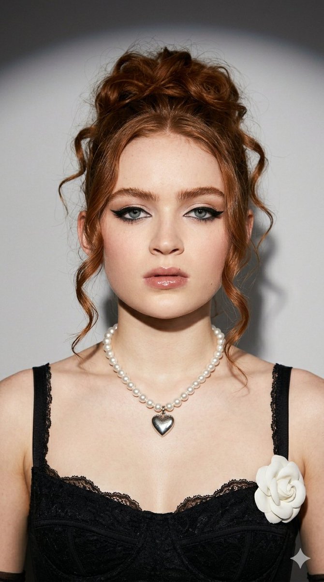 Coquette Fashion Editorial Portrait (Sadie Sink)