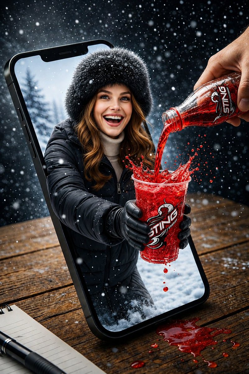 Surreal Product Soda Splash