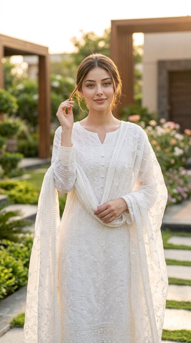 Elegant Indian Salwar Suit Portrait