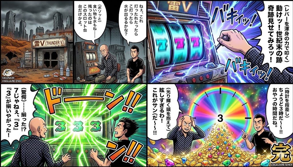 Four-Panel Manga: Viking Thunder V Century's End Version