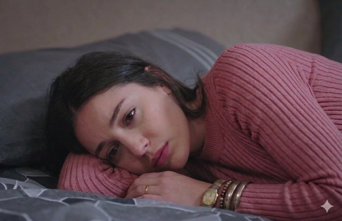 Cinematic Close-up of Pensive Woman