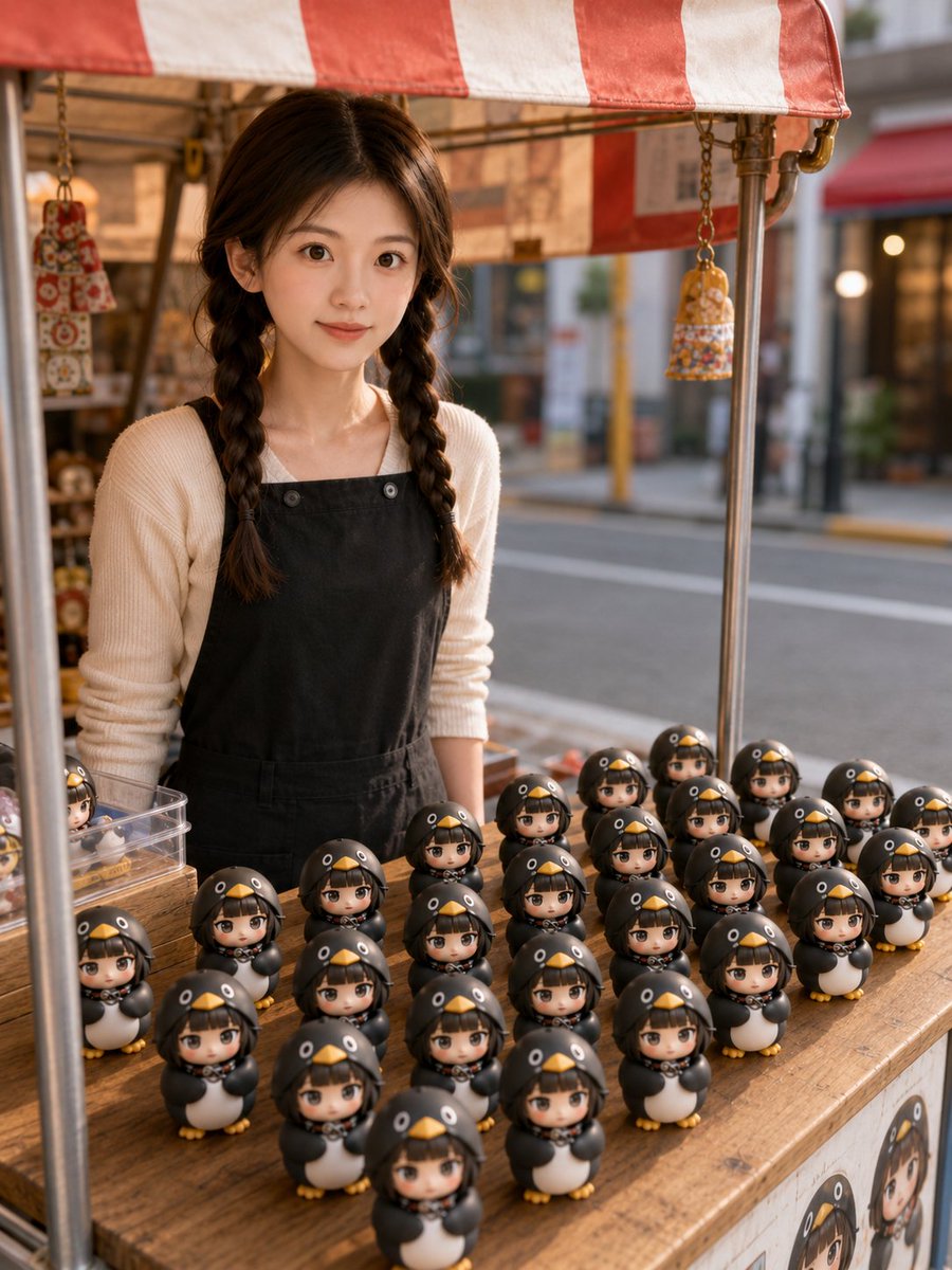 人像3D写实街头户外可爱