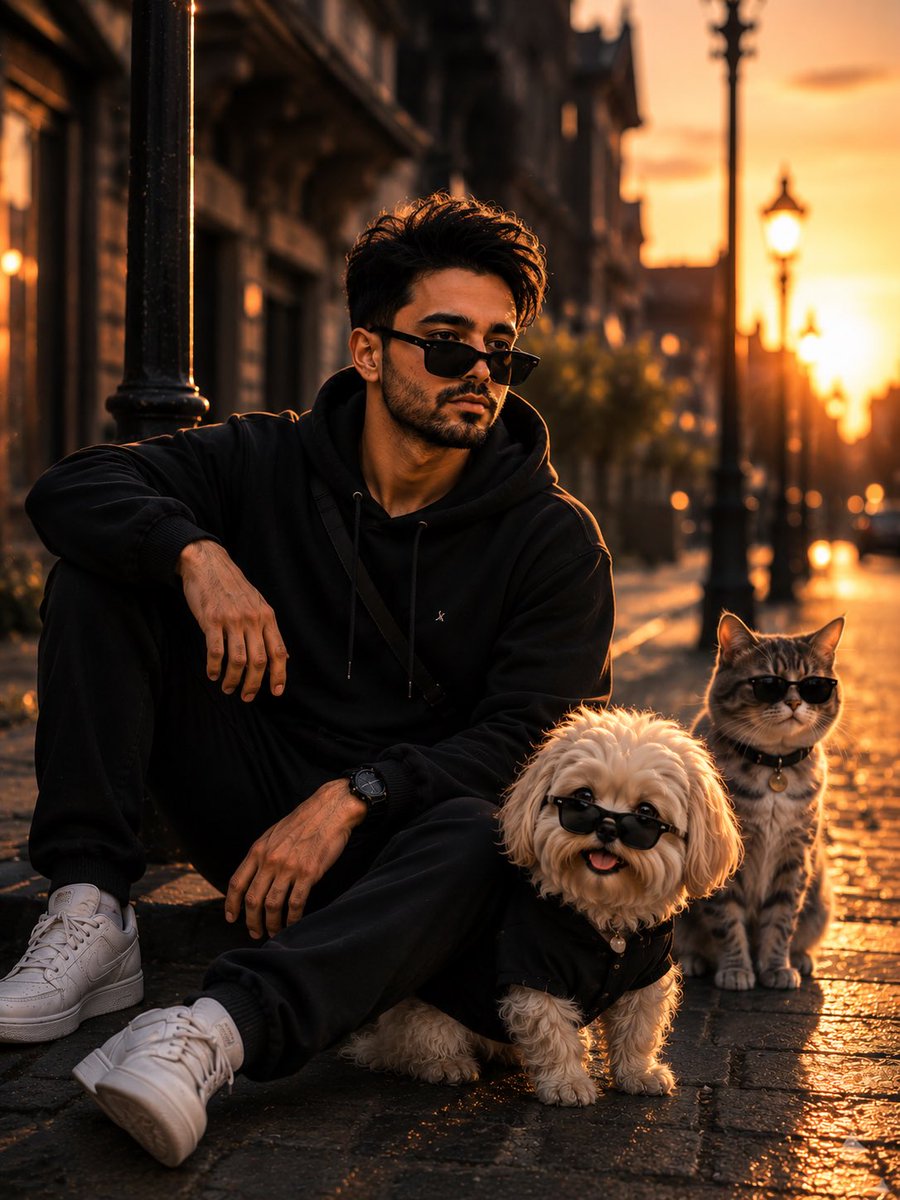 Cinematic Street Photography with Face Reference