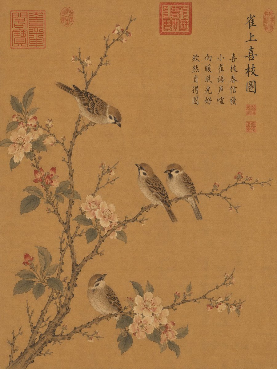 宋代风格花鸟画