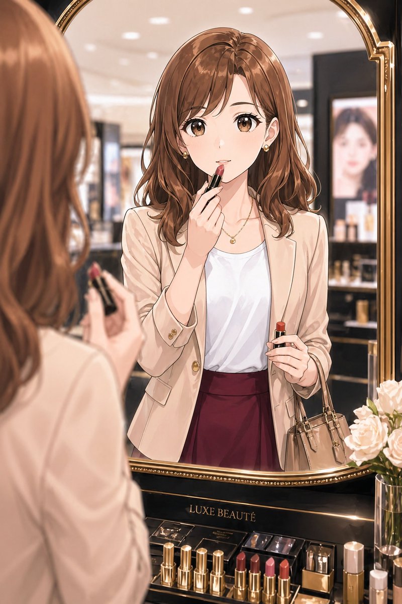 女性动漫插画优雅