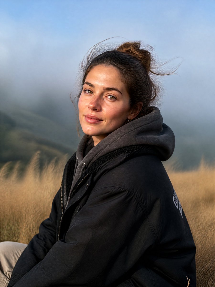 Misty Mountain Ridge Portrait