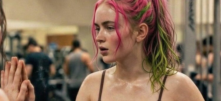 Neon Power Workout Portrait