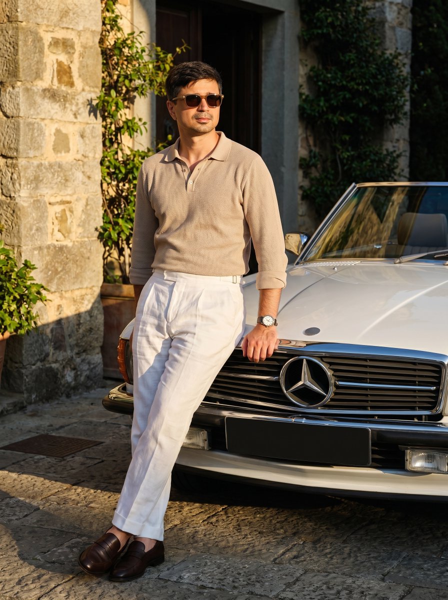 Mediterranean Vintage Car Portrait