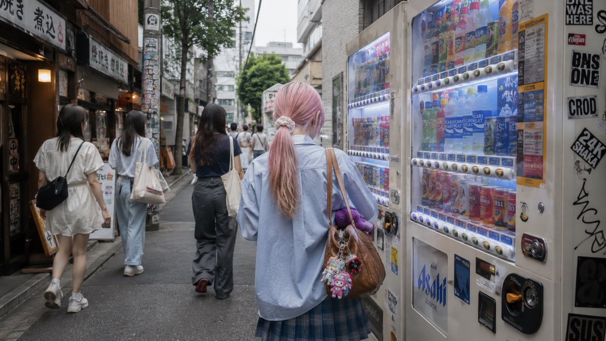 女性写实产品街头城市