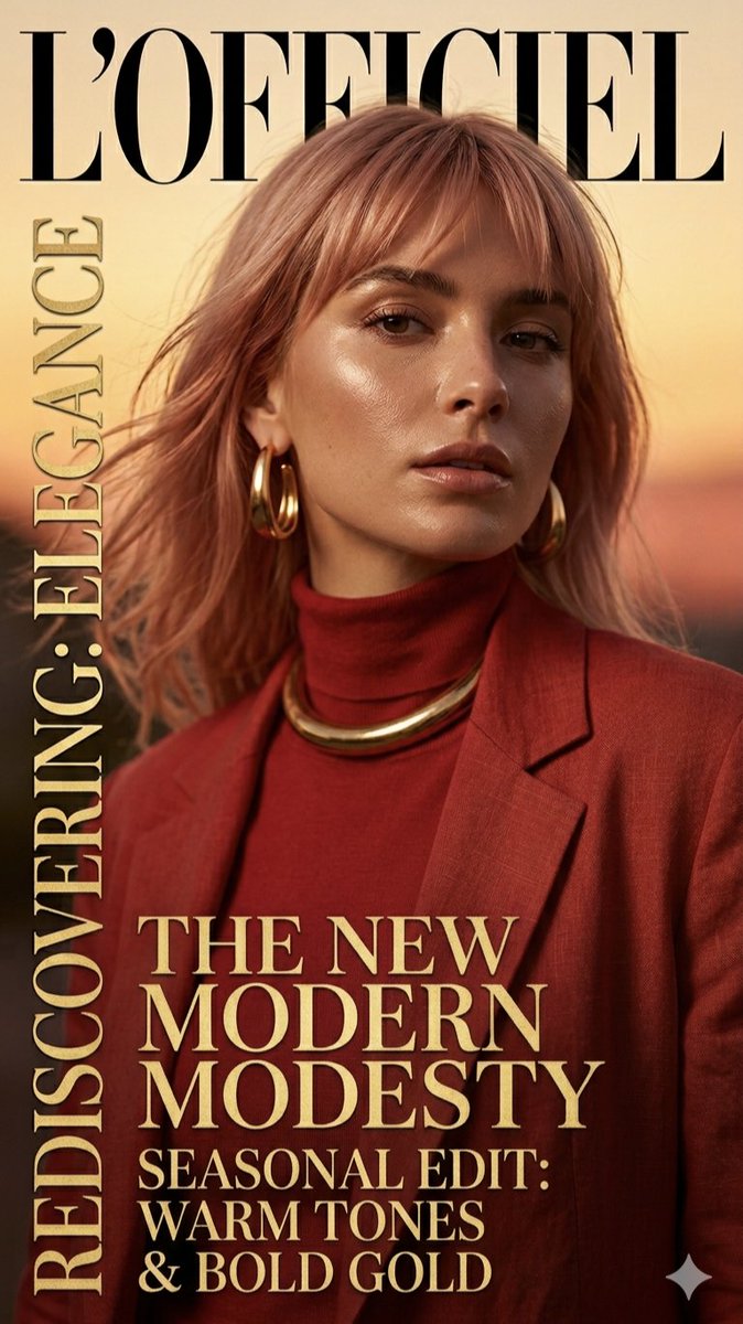 L'Officiel Magazine Editorial Portrait