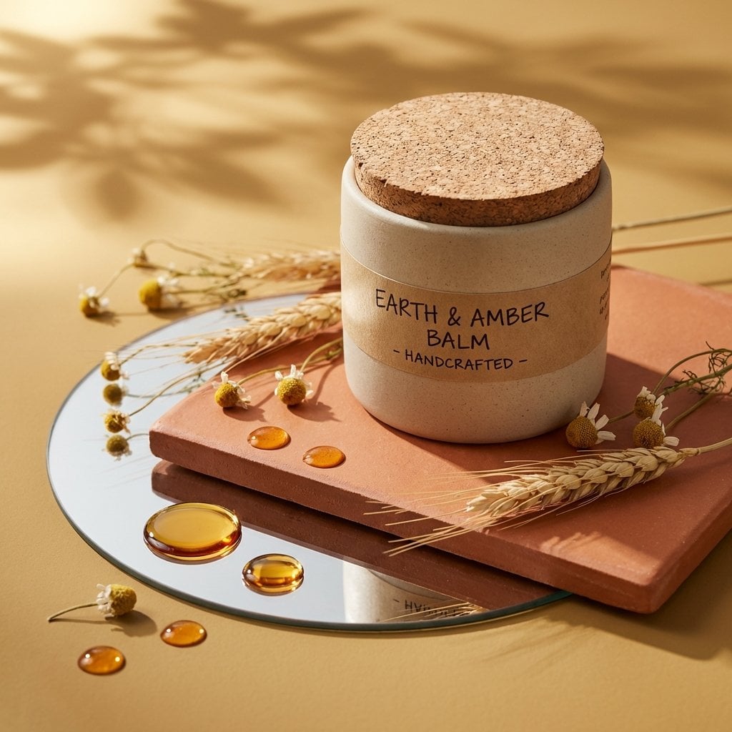 A high-end editorial studio photograph of a (PRODUCT FORM, e