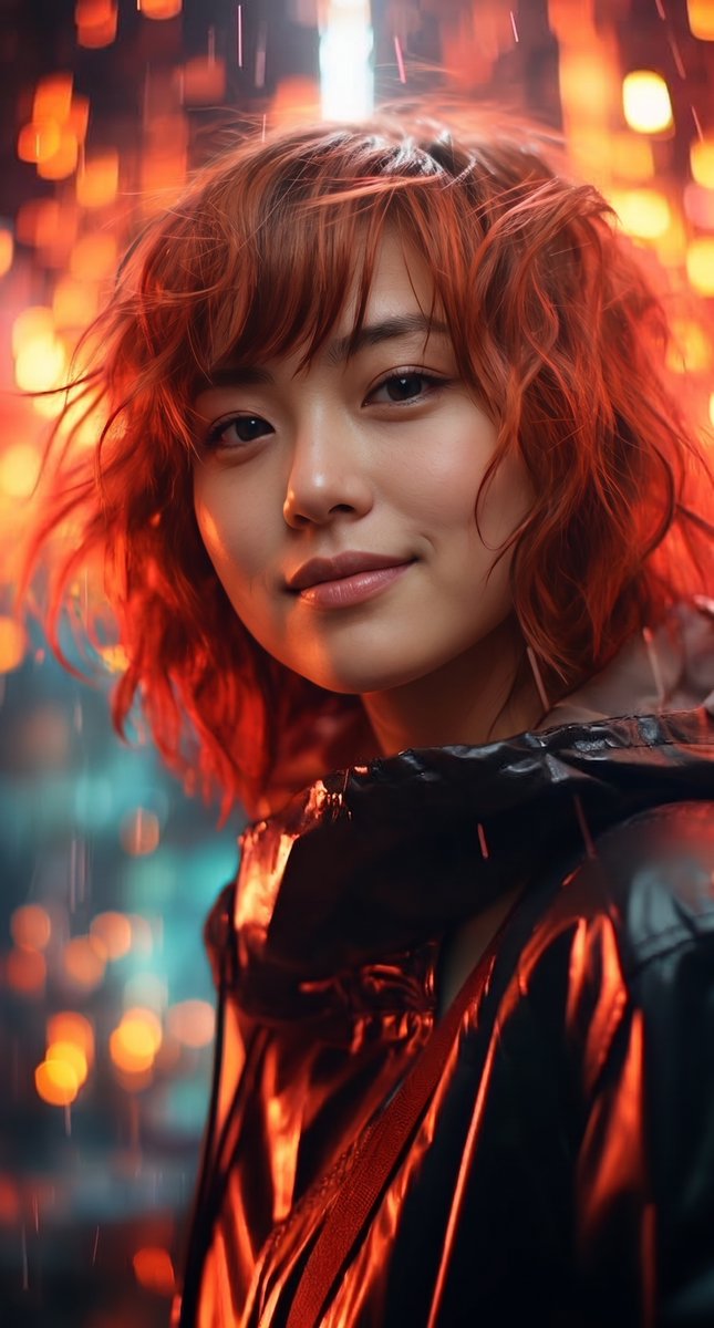 Cinematic Rainy City Portrait