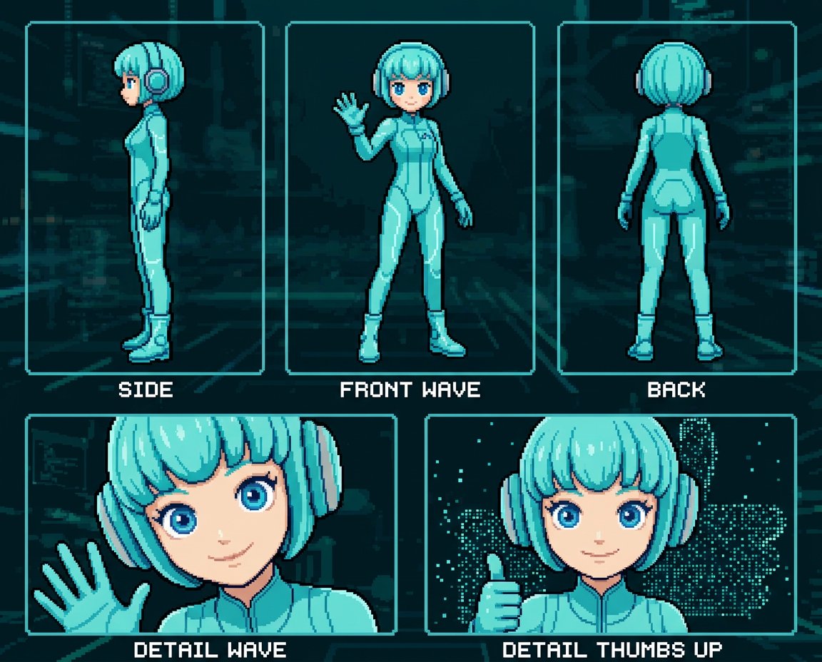 Retro 8-Bit Game Aesthetic Prompt
