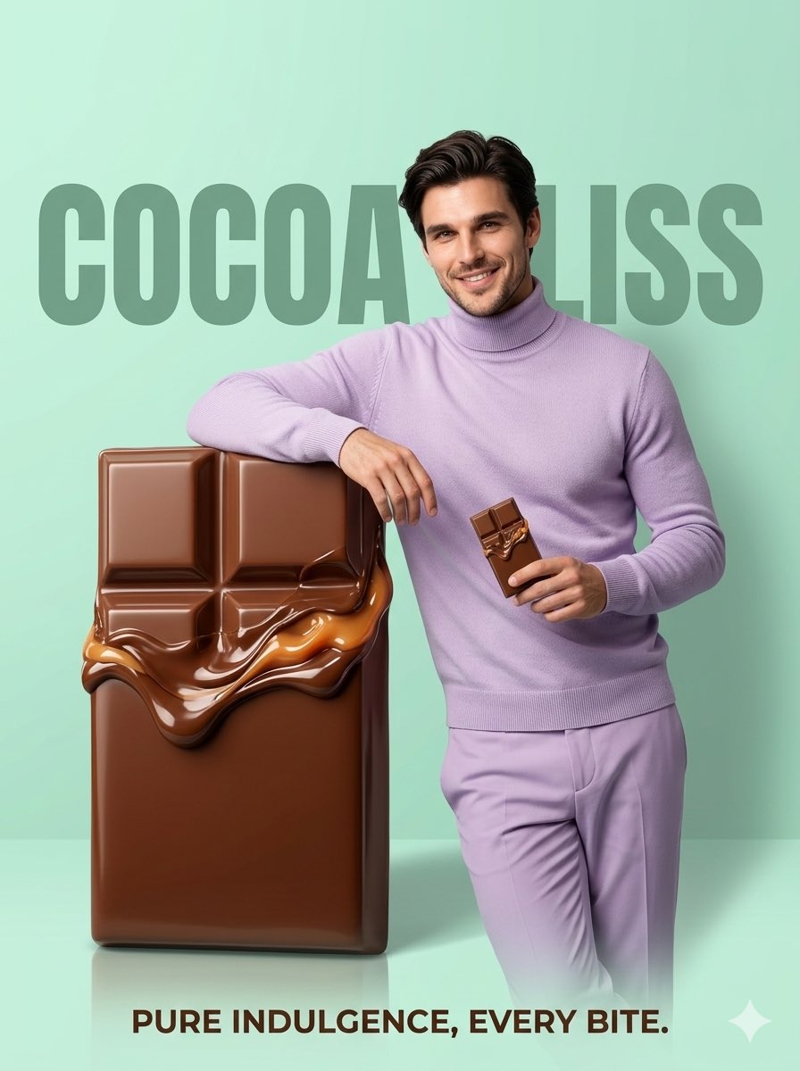 Minimalist Luxury Dessert Ad