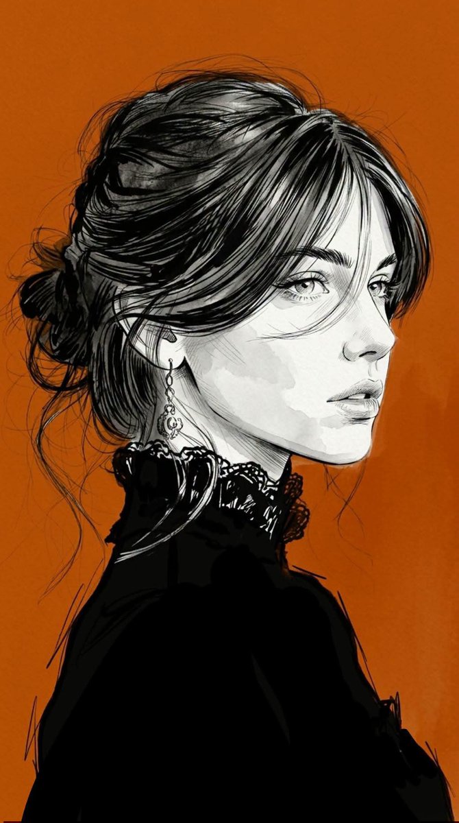 Minimalist Editorial Fashion Sketch