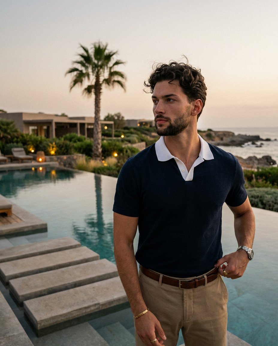 Luxury Resort Male Editorial Portrait