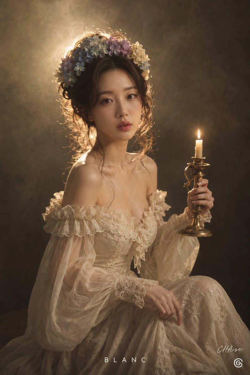 角色胶片油画复古室内梦幻