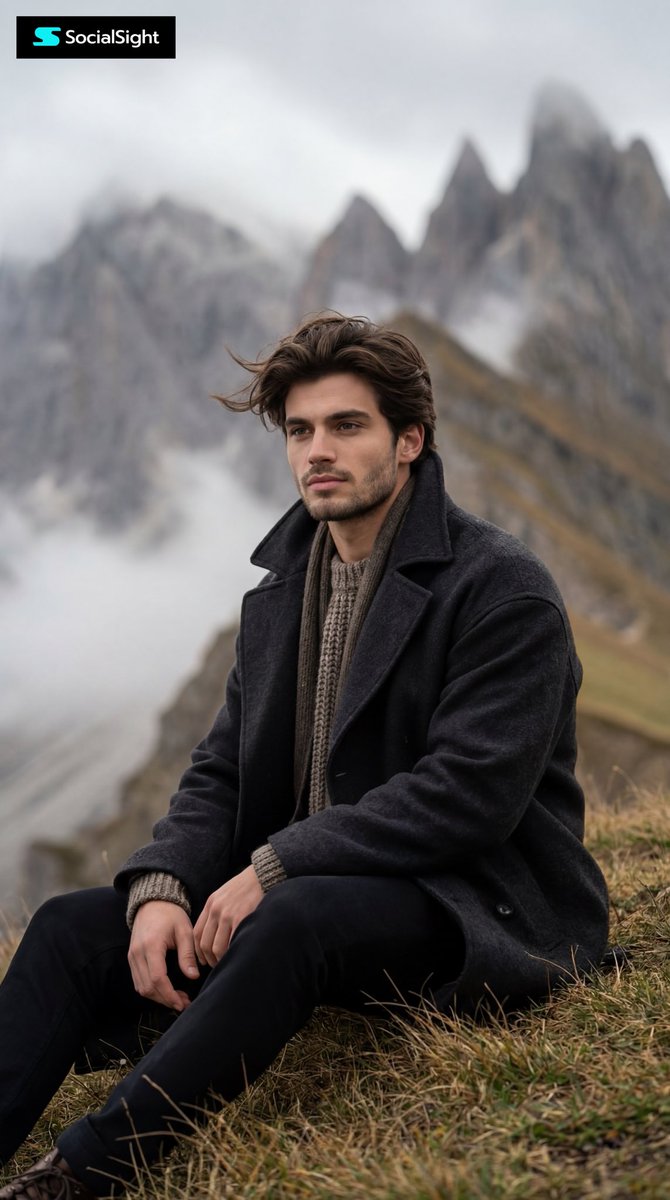 Nordic Cinematic Mountain Portrait