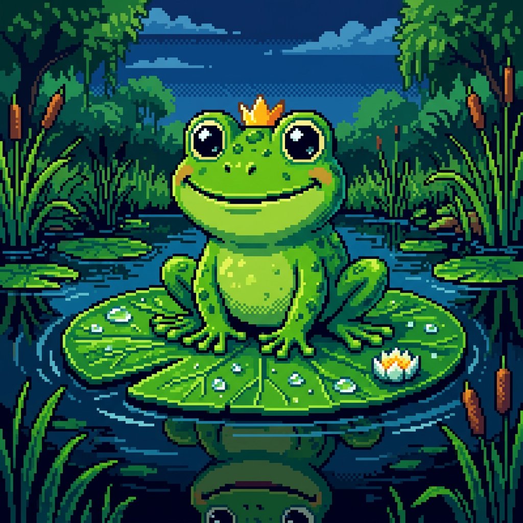 Pixelated Cartoon Animal Image