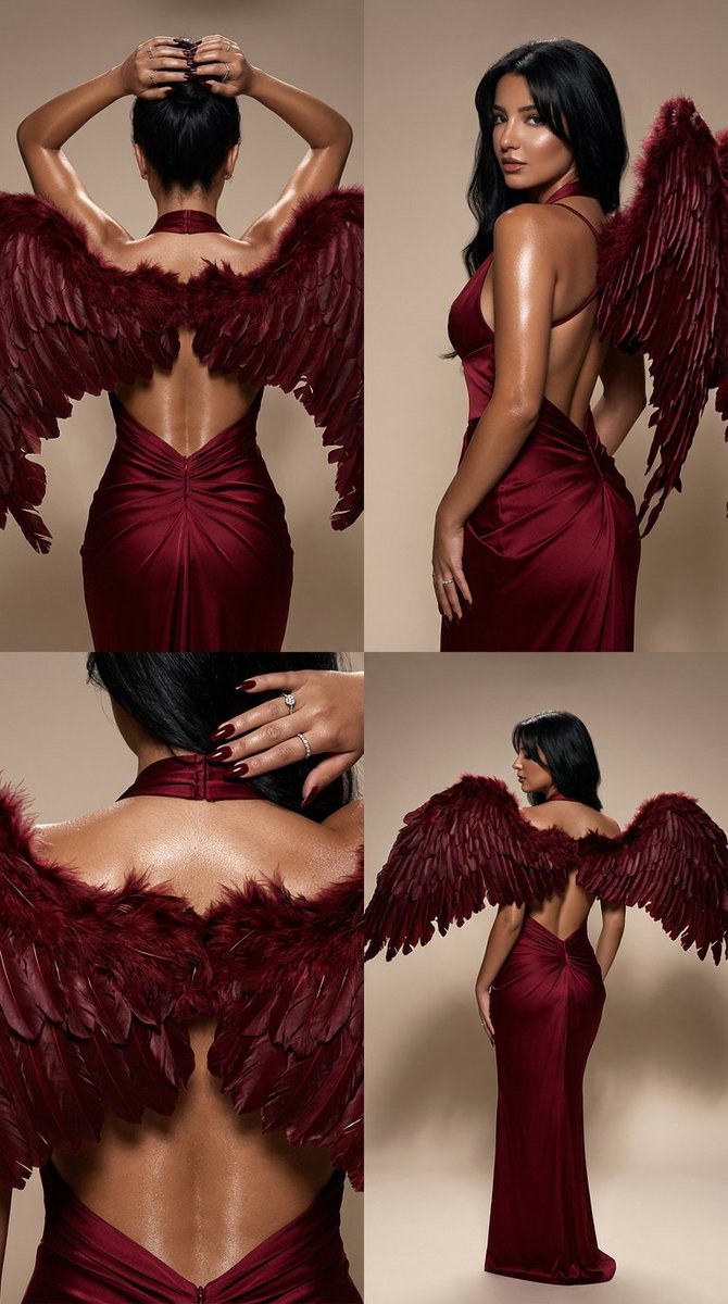 Dark Luxury Fallen Angel Editorial