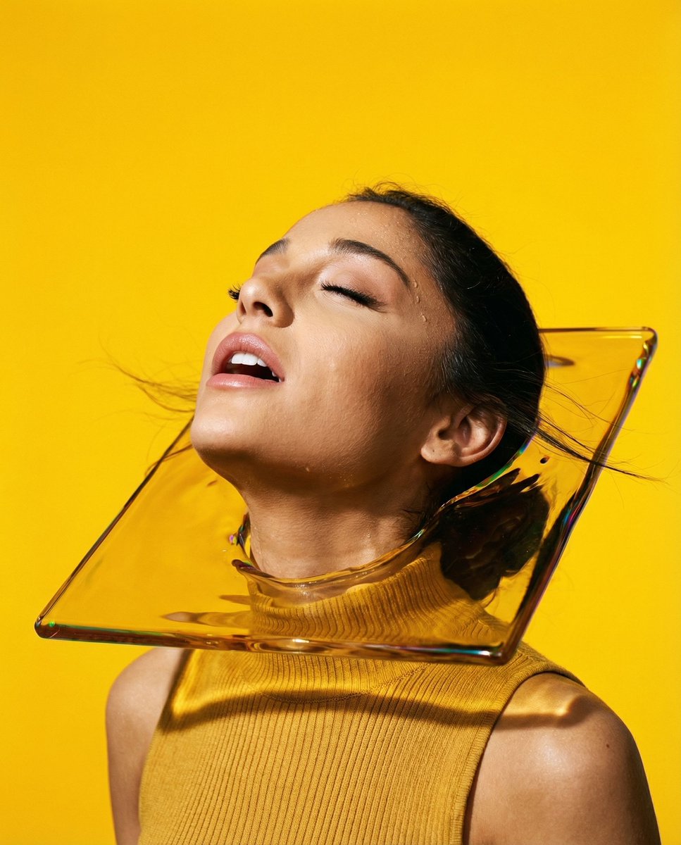 Editorial Surrealism Portrait (Amber Trance)